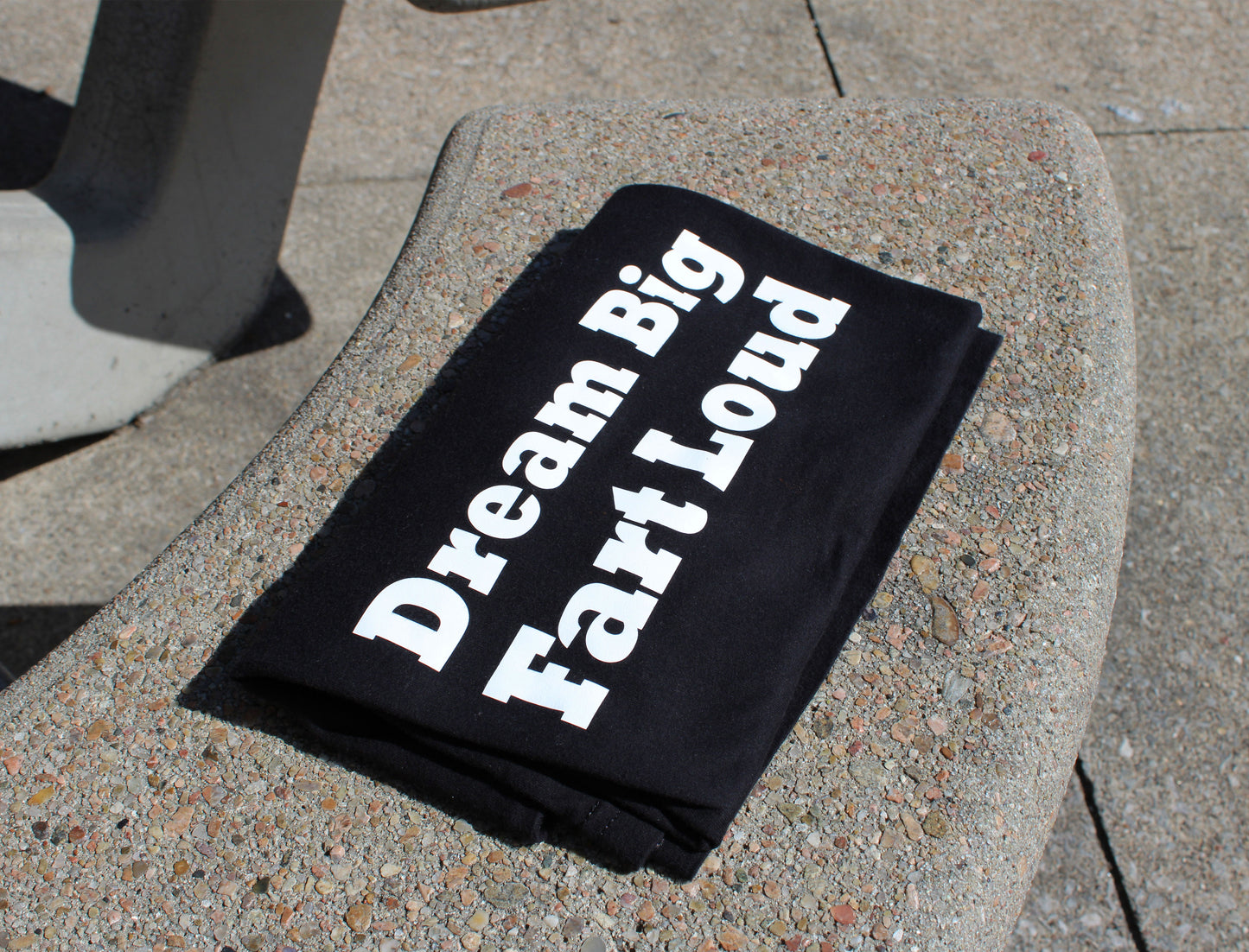 Dream Big Fart Loud Black Tee