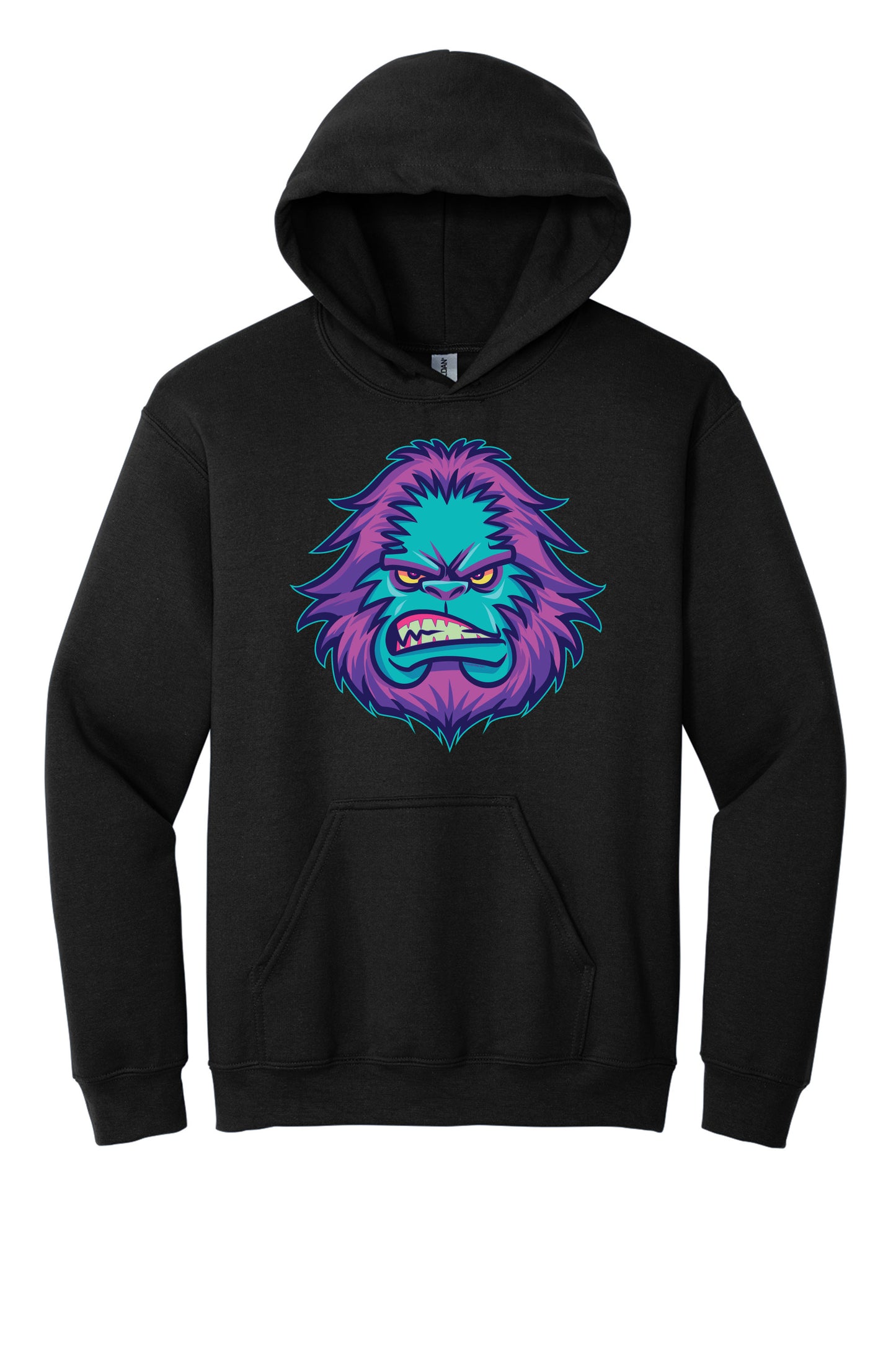 Cyber Squatch Black Hoodie