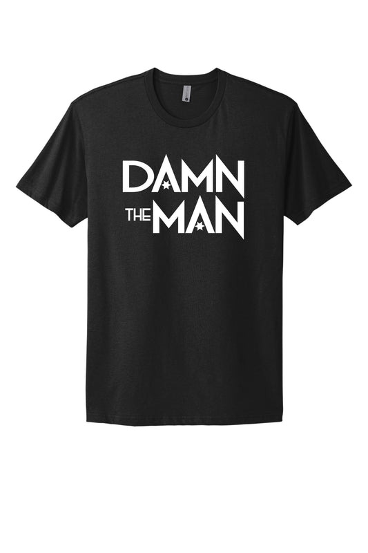 Damn The Man Black Tee