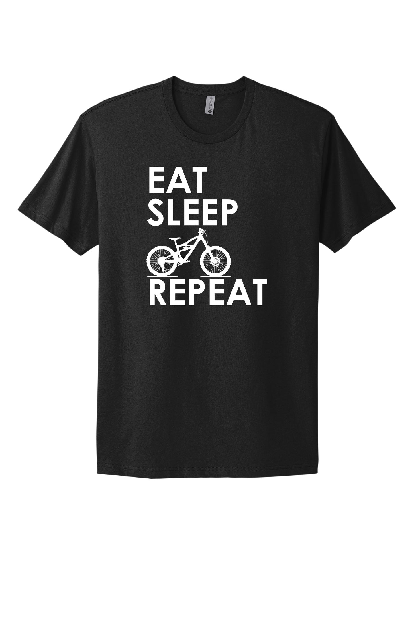 Eat Sleep Bike Repeat Black Tee