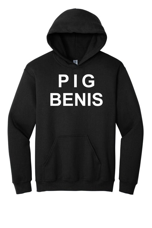 PIG BENIS Black Hoodie