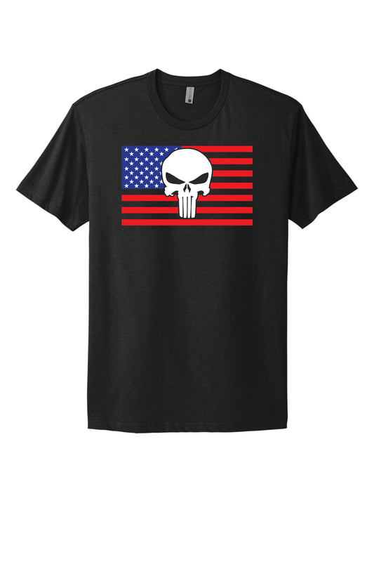 Punisher Flag Black Tee