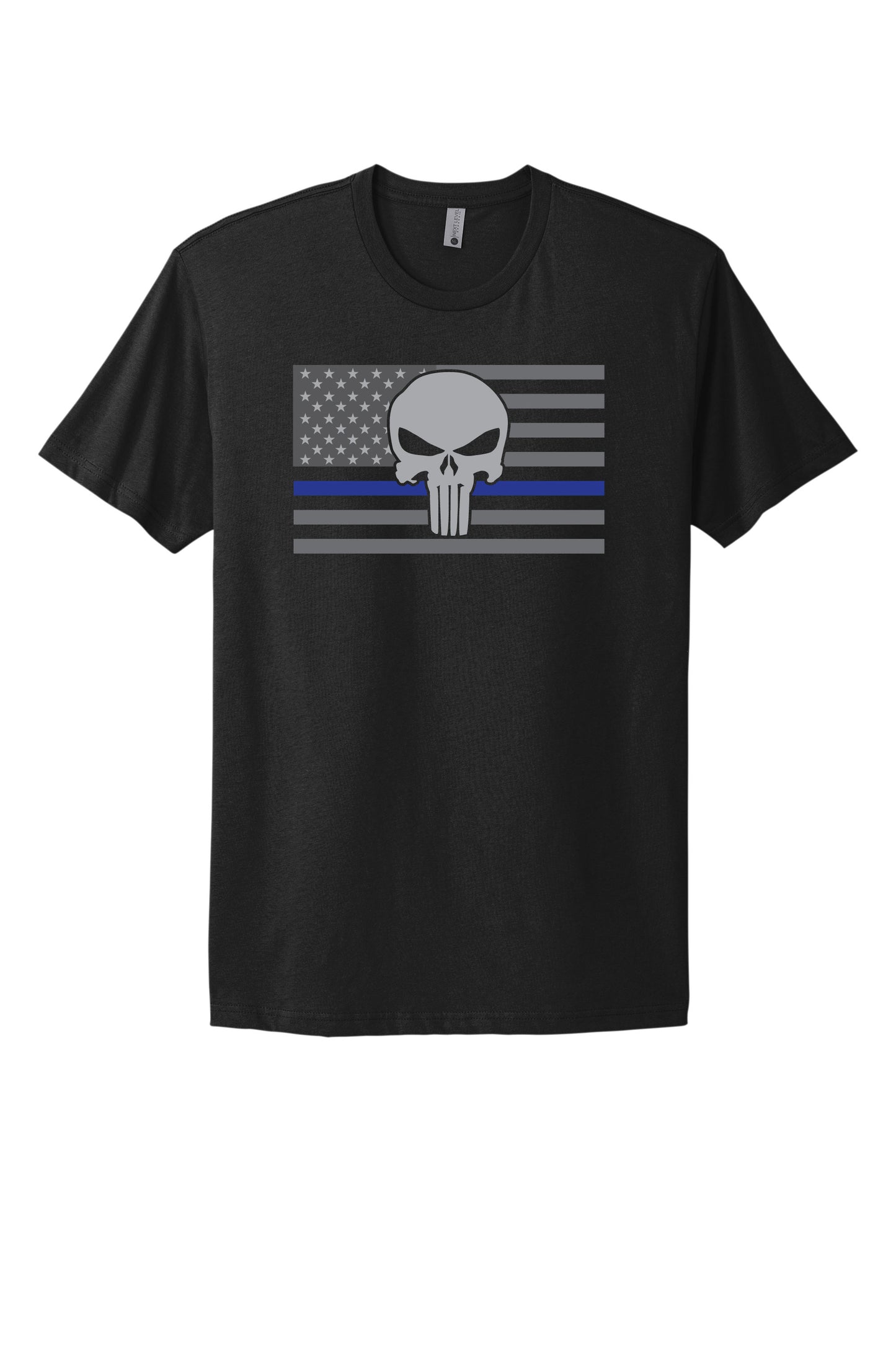 Punisher Flag Police Black Tee