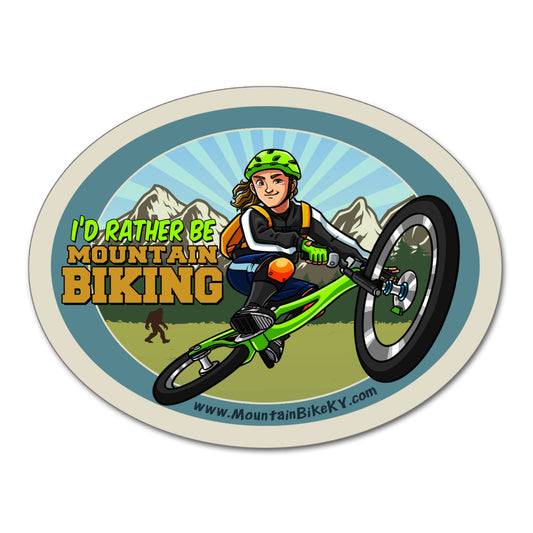 I'd Rather Be Mountain Biking Sticker Pack